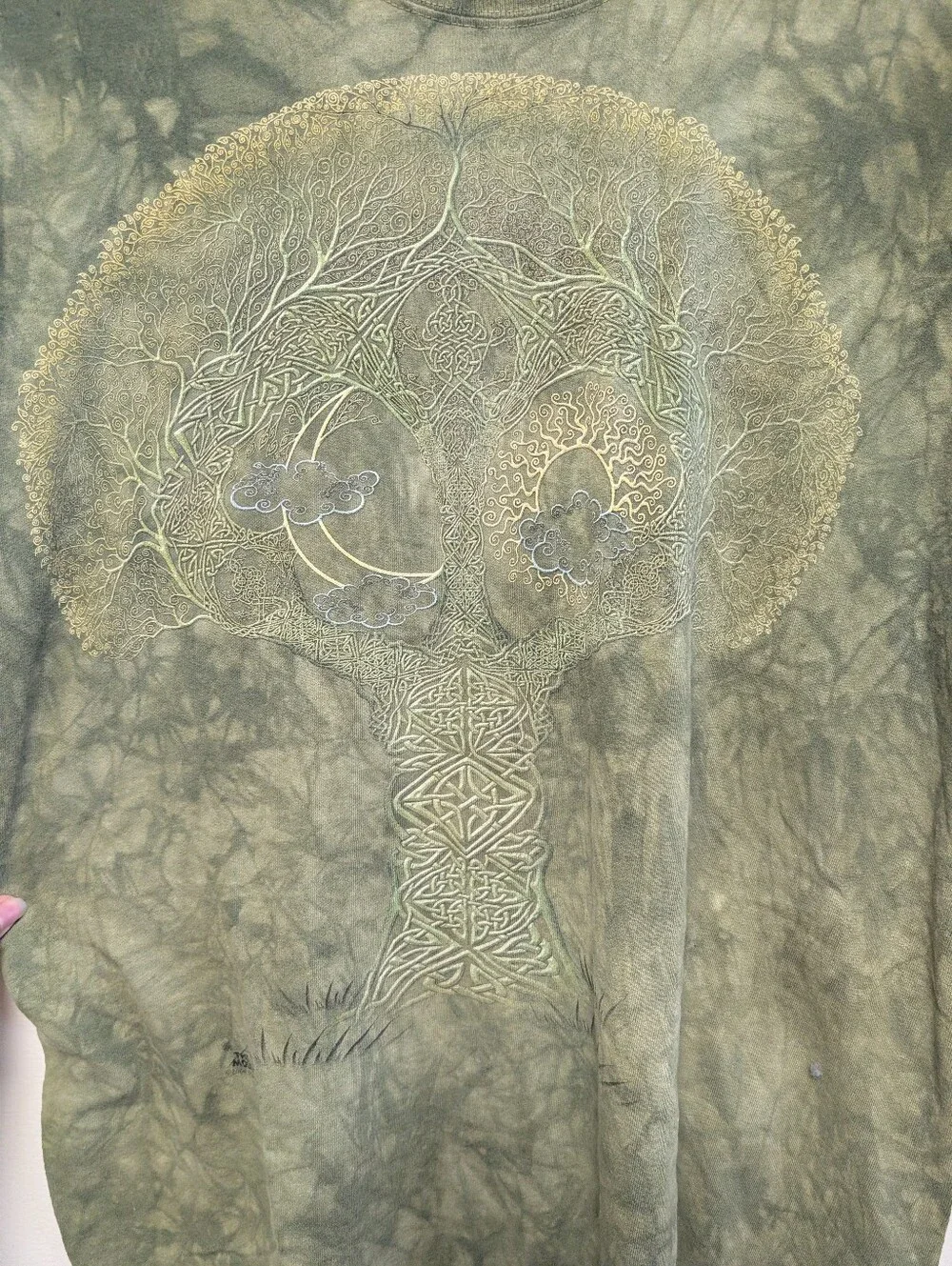 The Mountain Celtic Tree of Life Tie Dye Graphic Tee XL